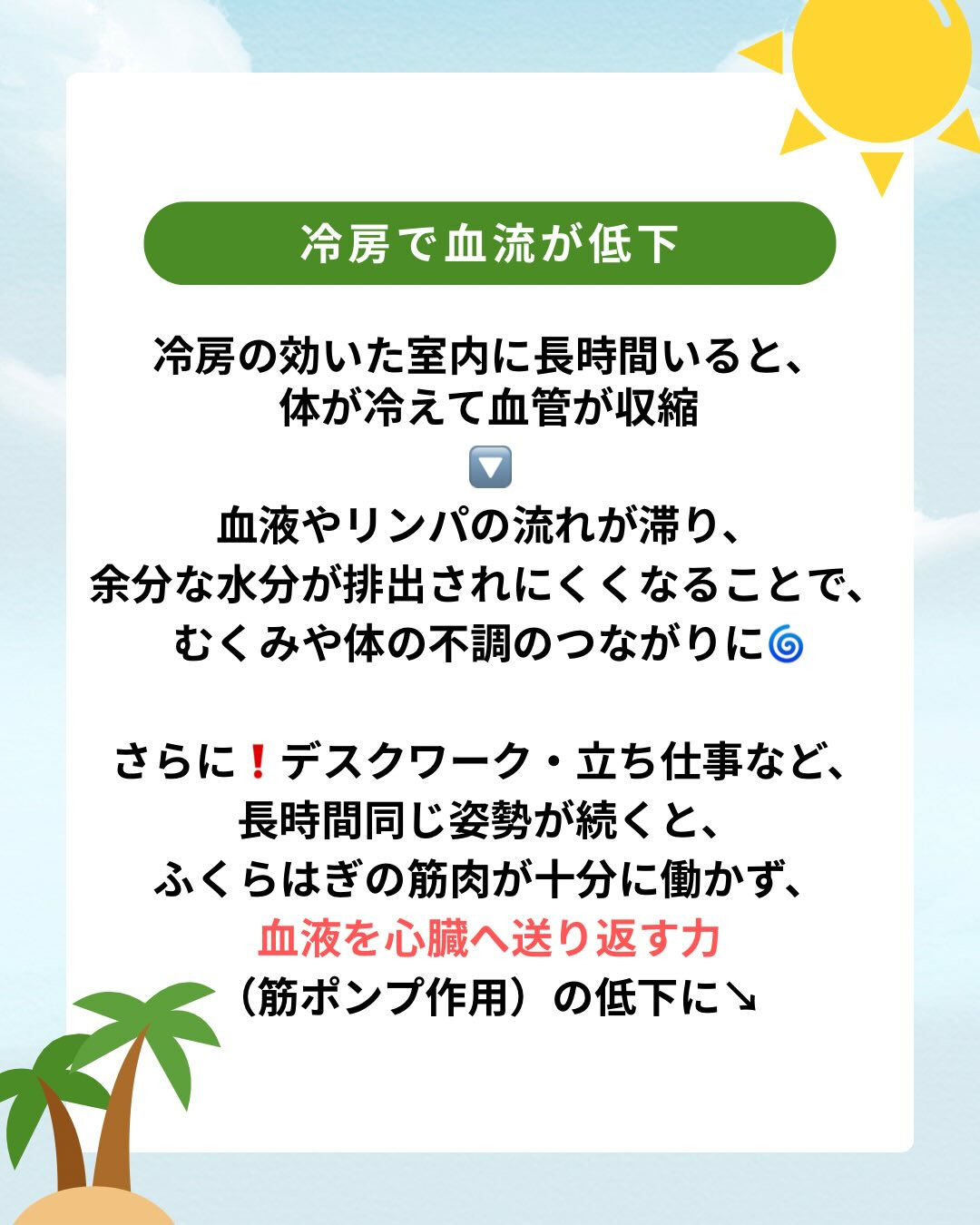 夏こそ、身体を整える習慣を✨